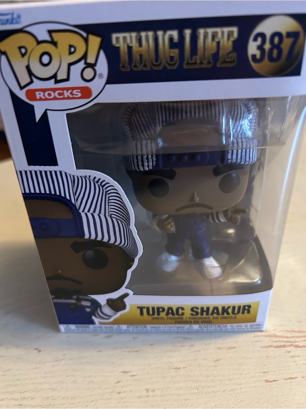 Funko Pop! Rocks Tupac Shakur Figure - Blue & White